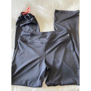 Active Tchibo Black Wide Leg Yoga  string tie leg Pants Size  Medium WOMEN